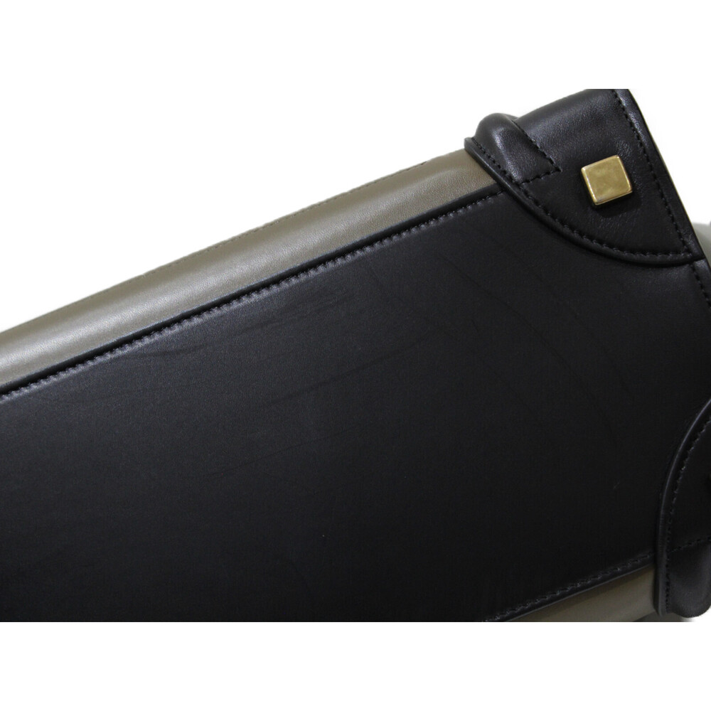 Celine Luggage Leather Handbag Black Gray Brown bag classic - Picture 6 of 7